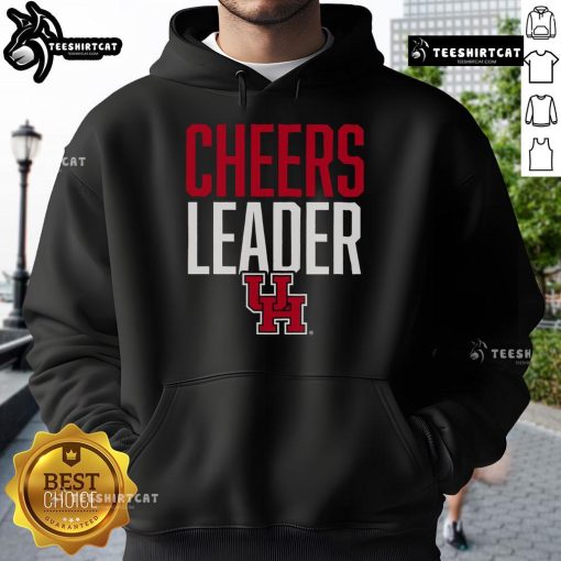 Official Houston Cougars Cheers Leader Hoodie featuring vibrant team colors and logo for fans and supporters.