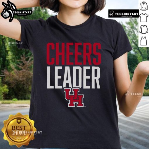 Official Houston Cougars Cheer Leaders Ladies Tee featuring vibrant team colors and logo, perfect for fans.