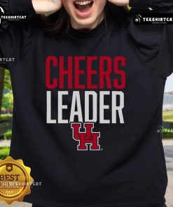 Official Houston Cougars Cheers Leader Sweatshirt in red, featuring the team logo and a comfortable design for fans.