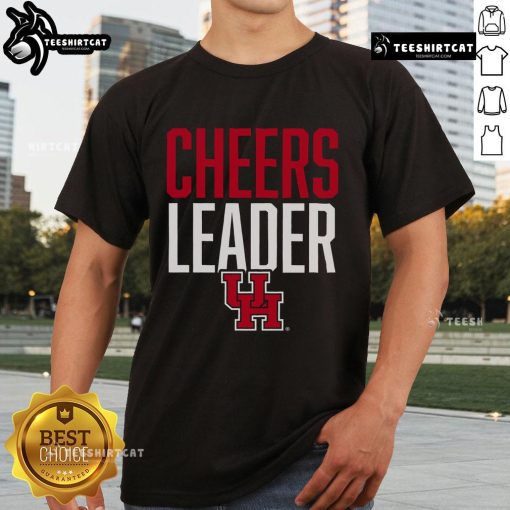 Official Houston Cougars Cheer Leader T-Shirt featuring vibrant team colors and logo, perfect for fans and supporters.