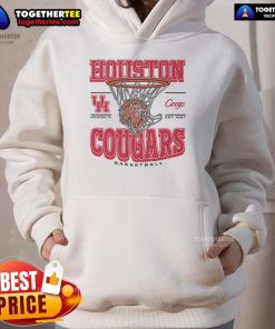 Alt Text: Official Houston Cougars Game Time Hoodie in red, featuring team logo and comfortable fit, perfect for game day.