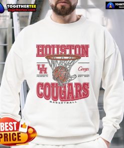 Official Houston Cougars Game Time Sweatshirt featuring logo and team colors, perfect for fans and game day attire.