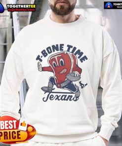 Alt Text: Official Houston Texans T-Bone Time sweatshirt featuring Guy Fieri's Flavortown design, perfect for NFL fans.