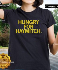 Official Hungry For Haymitch Ladies Tee featuring a stylish design, perfect for fans of The Hunger Games series.