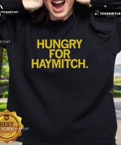 Official Hungry For Haymitch Sweatshirt featuring a stylish design perfect for fans of The Hunger Games.