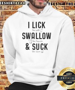 Alt Text: Official I Lick The Salt Swallow The Tequila Suck The Lime Hoodie in vibrant design, perfect for party lovers.