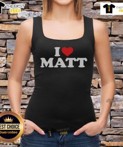 Official I Love Matt Heart Tank Top featuring a stylish heart design, perfect for fans and summer casual wear.