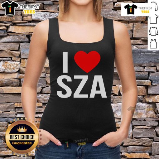 Official I Love SZA Tank Top featuring vibrant design, perfect for fans of SZA's music and stylish summer wear.