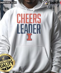 Official Illinois Fighting Illini Cheers Leader Hoodie in vibrant orange, perfect for showing team spirit at games.