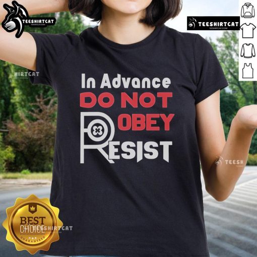 Official Do Not Robey Resist Ladies Tee featuring a stylish design and bold lettering, perfect for casual wear.