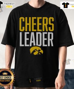 Official Iowa Hawkeyes Cheers Leader T-Shirt featuring team colors and logo, perfect for game day support.