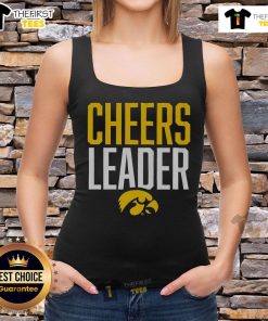 Alt Text: Official Iowa Hawkeyes Cheers Leader Tank Top in black, perfect for game day and showing team spirit.
