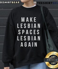 Official Jenny Watson Make Lesbian Spaces Lesbian Again sweatshirt in vibrant colors, promoting LGBTQ+ pride and community.