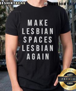Official Jenny Watson Make Lesbian Spaces Lesbian Again T-Shirt in vibrant colors, promoting LGBTQ+ pride and community.