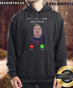Official John Pork Is Calling joke meme hoodie featuring a vibrant design and playful graphics for meme enthusiasts.