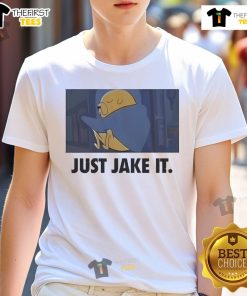 Alt Text: Official Just Jake It I'M Jakeing It meme T-Shirt featuring a humorous design, perfect for meme lovers and casual wear.