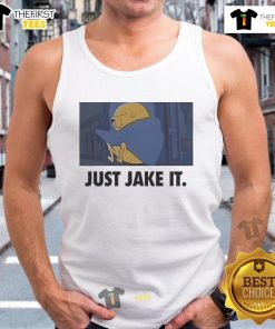 Official Just Jake It meme tank top featuring a humorous design perfect for casual wear and meme lovers.
