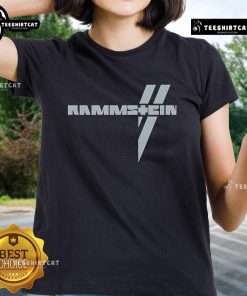 Official Rammstein Ladies Tee featuring Kann Euch Blenden design in stylish black, perfect for fans of the band.