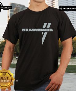 Official Kann Euch Blenden Rammstein T-Shirt featuring bold graphics and band logo on a black background.