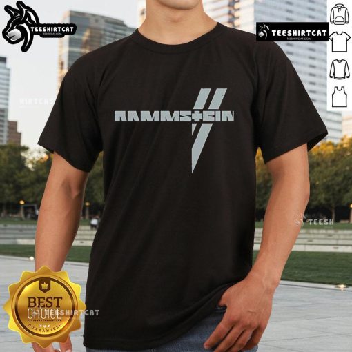 Official Kann Euch Blenden Rammstein T-Shirt featuring bold graphics and band logo on a black background.