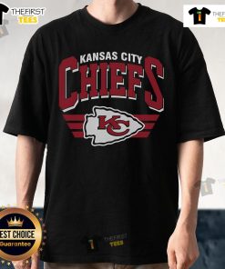 Official Kansas City Chiefs Name Bend Pullover T-Shirt featuring bold team logo and vibrant colors, perfect for fans.