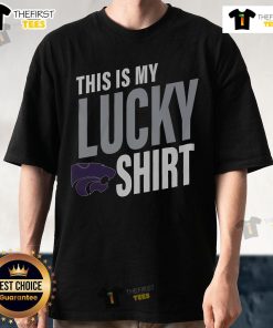 Official Kansas State Wildcats This Is My Lucky T-Shirt featuring vibrant team colors and logo, perfect for fans.