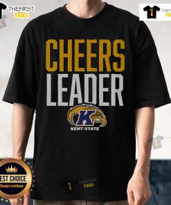 Alt Text: Official Kent State Golden Flashes Cheers Leader T-Shirt featuring vibrant team colors and logo, perfect for fans.