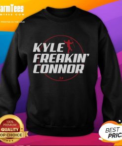 Official Kyle Freakin Connor Sweatshirt featuring a stylish design for fans of the hockey star.