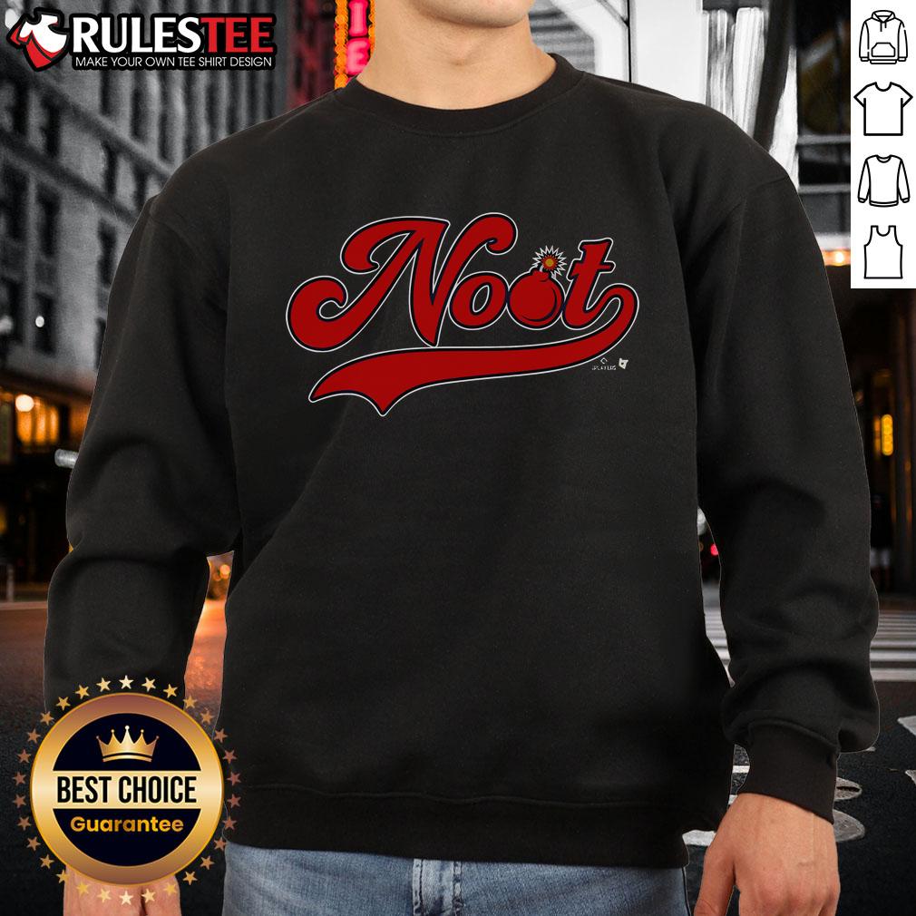 Official Lars Nootbaar Noot Bomb Sweatshirt Official Lars Nootbaar Noot Bomb sweatshirt featuring a stylish design for baseball fans and Nootbaar supporters.