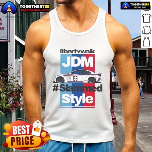 Official LB JDM Style M3 Coming Soon Tank Top featuring a sleek design and vibrant graphics for car enthusiasts.