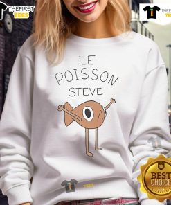 Official Le Poisson Steve sweatshirt featuring vibrant colors and a stylish design perfect for casual wear.