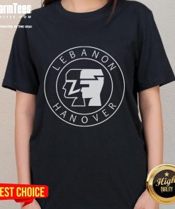 Alt Text: Official Lebanon Hanover Silhouette Ladies Tee featuring a stylish design perfect for casual wear.