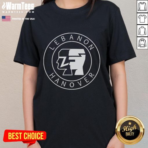 Alt Text: Official Lebanon Hanover Silhouette Ladies Tee featuring a stylish design perfect for casual wear.