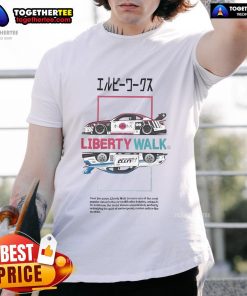 Official Liberty Walk Box S15 T-Shirt featuring a stylish design for car enthusiasts and fans of Liberty Walk apparel.