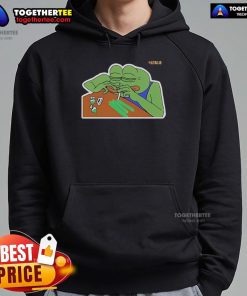 Official Litas.io Pepe Addict Hoodie featuring a vibrant Pepe the Frog design, perfect for casual streetwear style.
