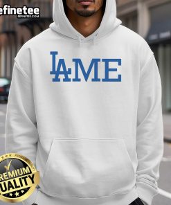 Official Los Angeles Dodgers LAME Hoodie featuring bold team logo and stylish design, perfect for fans and casual wear.