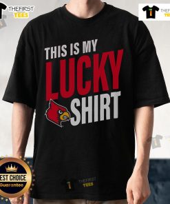 Alt Text: Official Louisville Cardinals This Is My Lucky T-Shirt featuring bold team graphics for fans and game day wear.