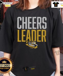 LSU Tigers Cheers Leader Ladies Tee featuring vibrant colors and team logo, perfect for game day and cheering on the team.