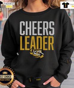 Alt Text: Official LSU Tigers Cheers Leader Sweatshirt featuring bold team graphics, perfect for game day and fan apparel.