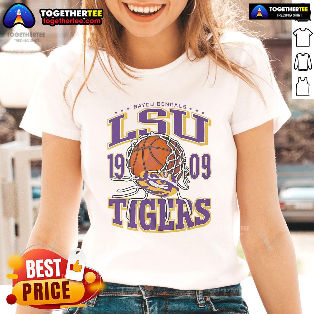 Official Lsu Tigers Cut The Net Ladies Tee
