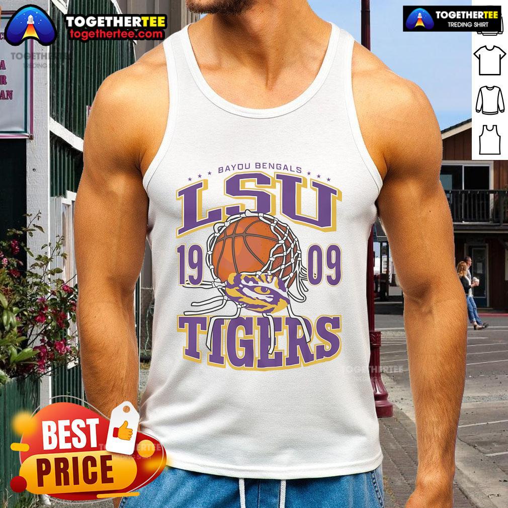 Official Lsu Tigers Cut The Net Tank Top Official LSU Tigers Cut the Net Tank Top featuring vibrant team colors and logo, perfect for game day celebrations.