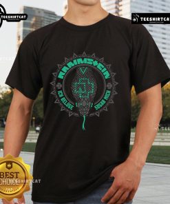 Official Lgen Rammstein T-Shirt featuring bold logo and iconic design, perfect for fans of the German metal band.