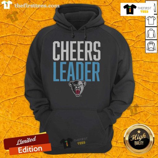 Alt Text: Official Maine Black Bears Cheers Leader Hoodie featuring a bold logo and vibrant colors, perfect for fans.