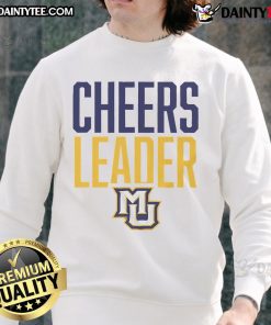 Marquette Golden Eagles cheerleader sweatshirt featuring the team logo and vibrant colors, perfect for sports fans.