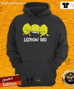Alt Text: Official Meme Lemon Aid Hoodie in vibrant yellow, featuring playful graphics and a cozy design for casual wear.