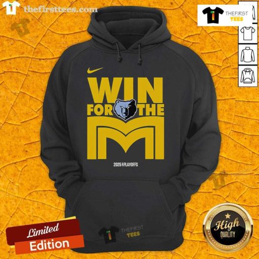 Alt Text: Official Memphis Grizzlies Win For The M Hoodie featuring team logo and vibrant colors, perfect for fans.