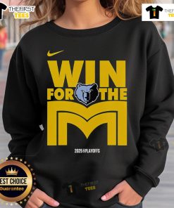 Alt Text: Official Memphis Grizzlies Win For The M Sweatshirt featuring team logo and vibrant colors, perfect for fans.