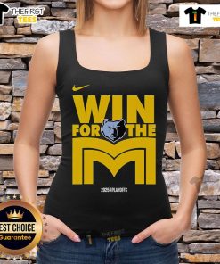 Alt Text: Official Memphis Grizzlies Win For The M Tank Top featuring team colors and logo, perfect for fans and summer wear.
