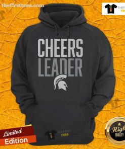 Official Michigan State Spartans Cheers Leader Hoodie in green, featuring the team logo, perfect for fans and game day.