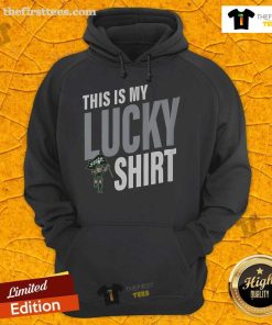 Alt Text: Official Michigan State Spartans hoodie - This Is My Lucky Hoodie featuring green and white team colors.